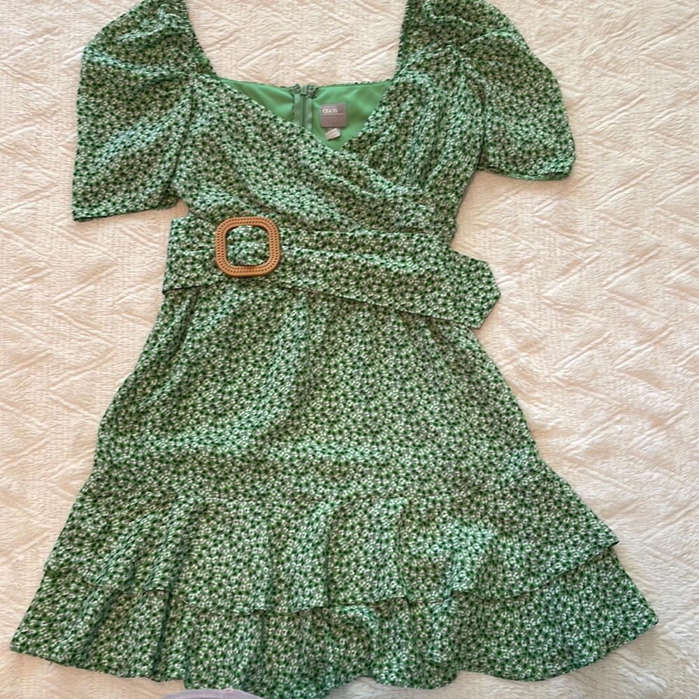 ASOS Green Floral Dress